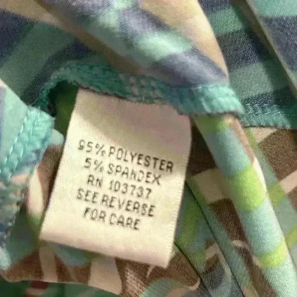 Donna Morgan Women's Knee Length Dress Size 6 Multicolor Chevron Geometric - Picture 6 of 13